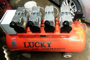Cách sử dụng máy nén khí lucky 180lit siêu êm 4HP