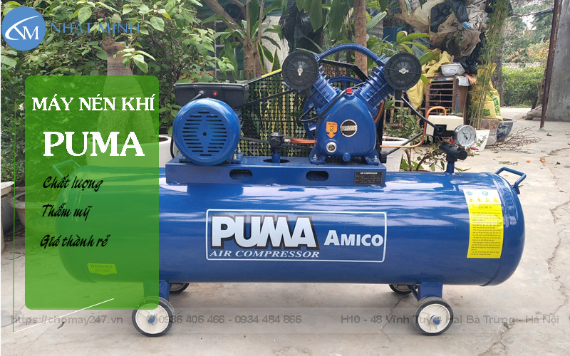 Máy nén khí 3 pha Puma Việt Nam đang rất được quan tâm bởi sự mới mẻ, phù hợp tiêu chí người dùng Việt