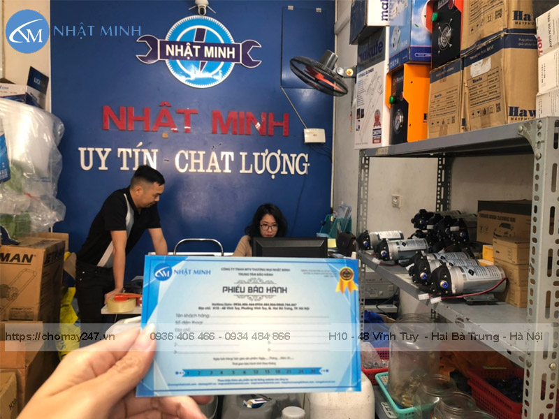 Mua máy nén khí tại Nhật Minh có chế độ bảo hành dài hạn, uy tín